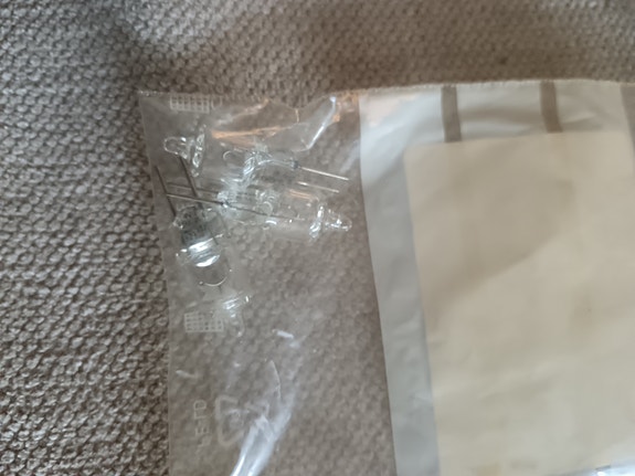 3 kpl minihalogen 12V 10W G4
