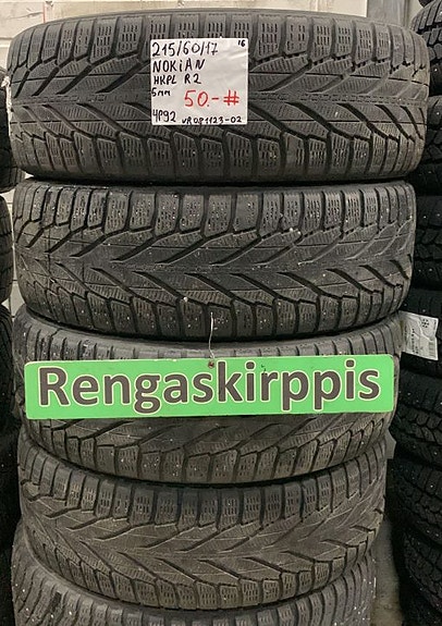 215/60R17 Nokian HKPL R2 kitka 4-5mm DOT16 4KPL