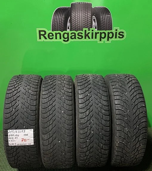 215/60R17 Nokian HKPL R3 100R kitka 5-6mm DOT13 4KPL