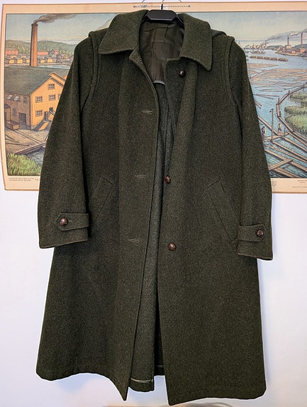 Steinbock, hupullinen villakangastakki, koko ~M. Unisex.