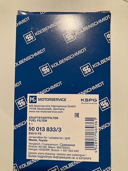 Polttoainesuodatin Toyota/Mazda diesel