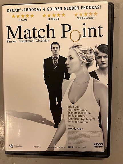 Match Point DVD-elokuva Woody Allen
