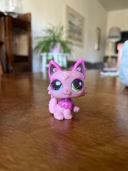 Littlest Pet Shop lelu vaaleanpunainen kissa