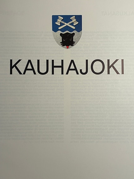 Kauhajoki kirja vuodelta 1986