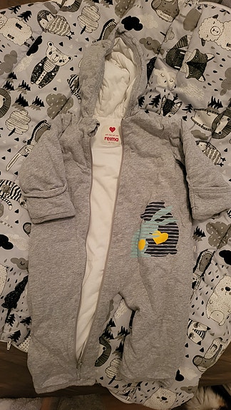 Reima Unisex lasten vaate koko 68/74 haalari harmaa
