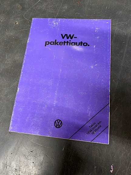 Volkswagen VW-pakettiauto esite 1977