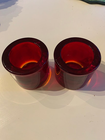 Iittala vanha tuikku punainen 1 kol