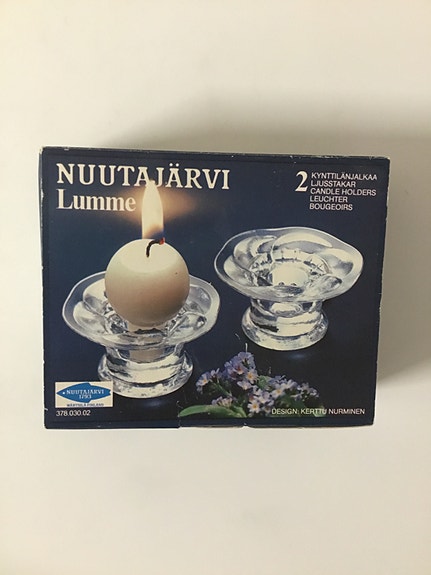 Nuutajärvi Lumme kynttilänjalat
