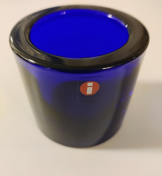 Iittala Kivi kynttilälyhty, koboltinsininen
