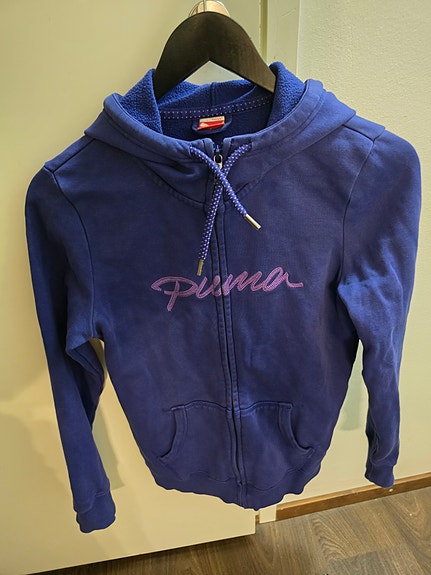 Naisten sininen Puma huppari S-koko