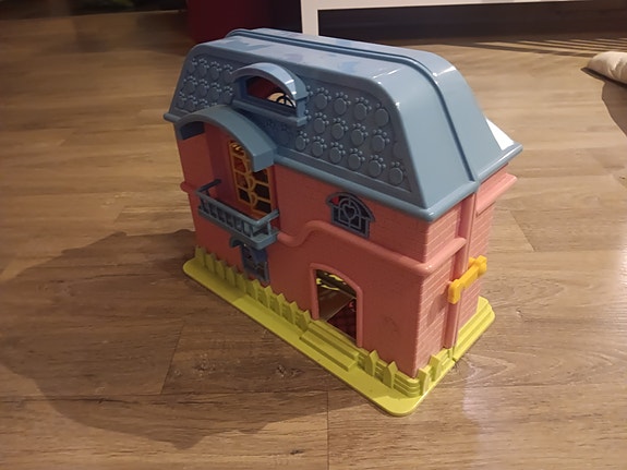 Vanha Little Pet shop Nukkekoti leikkitalo