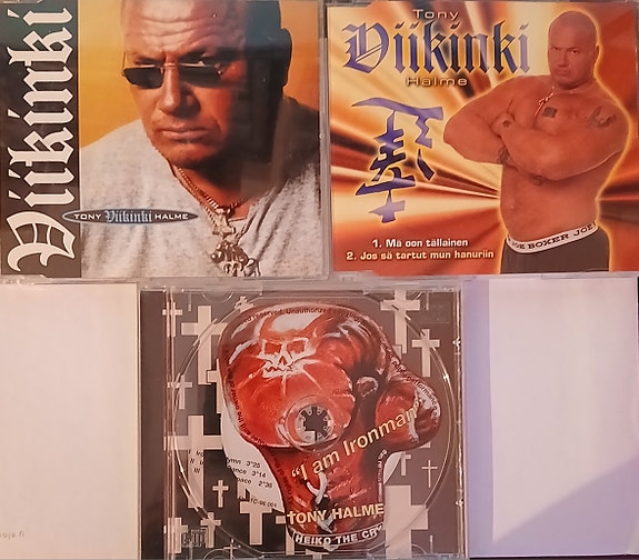 Tony Viikinki Halme -CD-sinkkuja