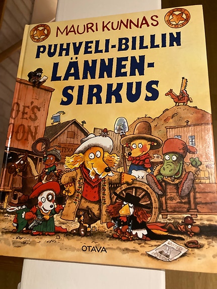 Mauri Kunnaksen Puhveli-Billin lännen-sirkus kirja