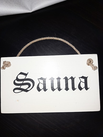 SAUNA kyltti