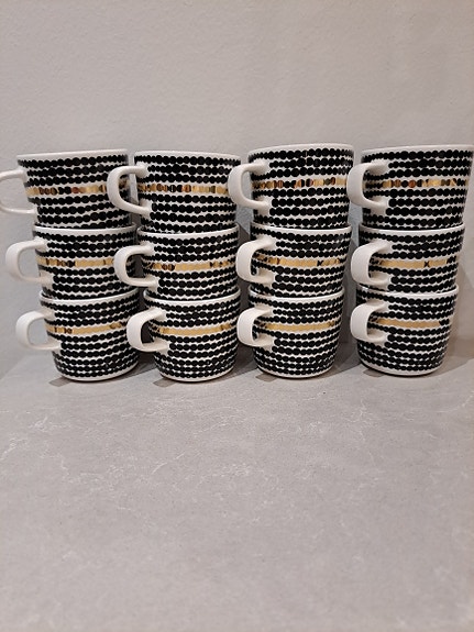 Marimekko Oiva Siirtolapuutarha 10th anniversary 2dl kupit 12 kpl