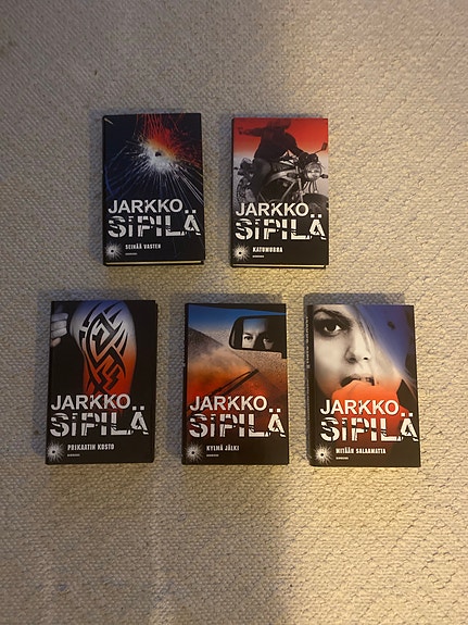 Jarkko Sipilä kirjat 5 kpl