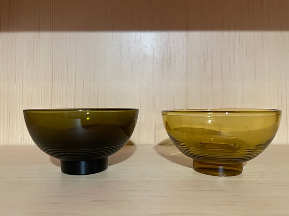 Karhula-Iittala-Riihimäen lasi jälkiruoka-/jäätelömalja 2 kpl