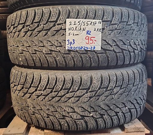 225/55R17 Nokian R2 kitka 5-6mm DOT18 4KPL