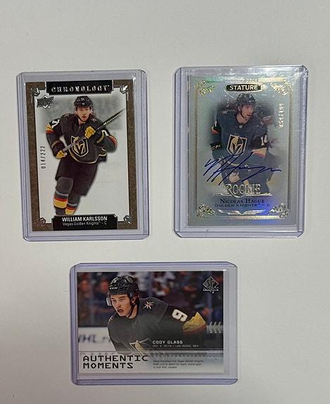 Vegas Golden Knights NHL jääkiekko kortit.