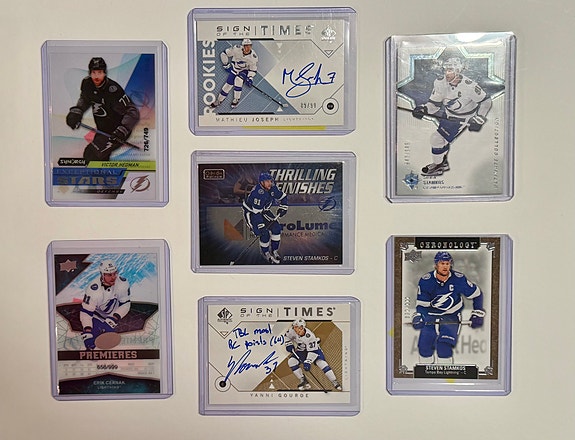 Tampa Bay Lightning jääkiekkoilijakortit eri pelaajilta