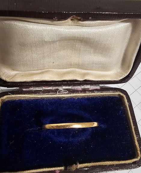 Antiikki kultasormus 18k