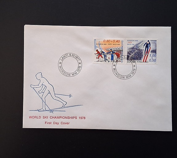 Ensipäiväkuori FDC Hiihdon MM- kisat 5.10.1077