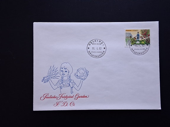 Ensipäiväkuori FDC Puutarhamme 16.4.1982