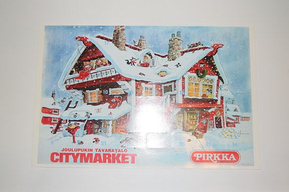citymarket joulukalenteri vuodelta 1993