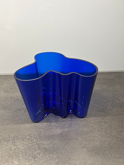 Iittala Alvar Aalto maljakko koboltinsininen