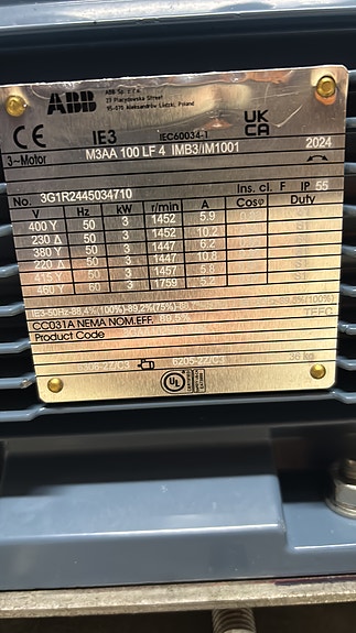 ABB 3 KW sähkömoottori