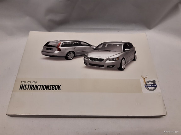 Ruotsinkielinen Volvo V50 käyttöohjekirja