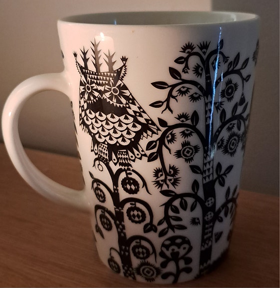 Iittala-Taika-muki/mustavalkoinen/UUSI