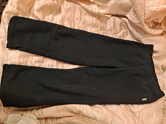 Reima lasten housut 116 musta fleece