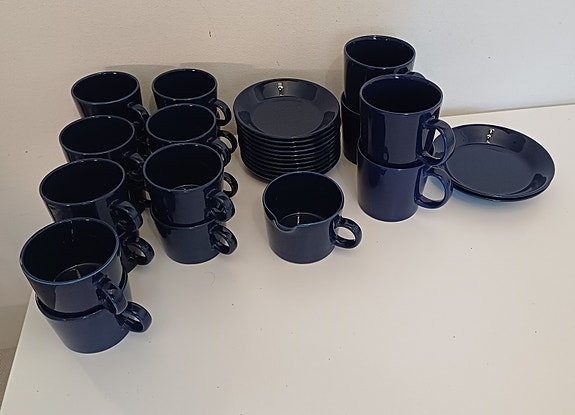 Iittala Teema sininen kahviastiasto
