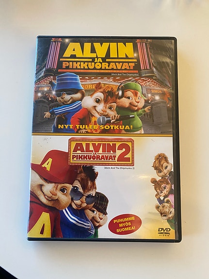 Alvin ja pikkuoravat 1-2 dvd