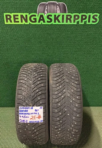 205/60R16 Nokian HKPL 8 96T nasta 4-4,5mm # DOT14 2KPL