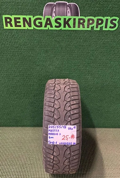 205/55R16 Master Nordic 3 91Q nasta 6mm # DOT12 1KPL