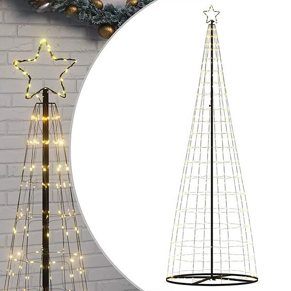 vidaXL LED joulukuusi 550 LEDiä Lämmin valkoinen 300 cm(sku4016452