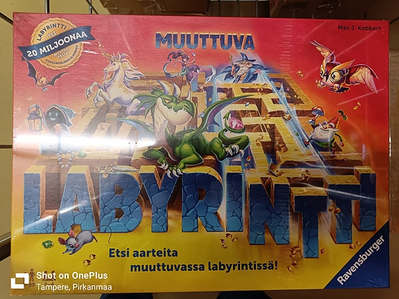 Muuttuva labyrintti -peli, Ravensburger klassikko UUSI LAHJAKSI