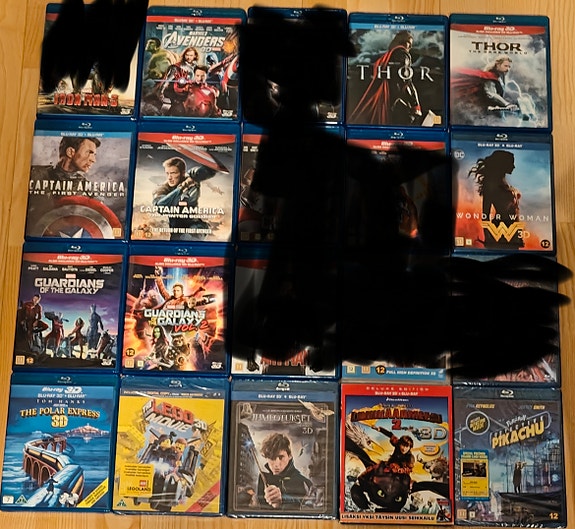 3D Blu-ray elokuvia