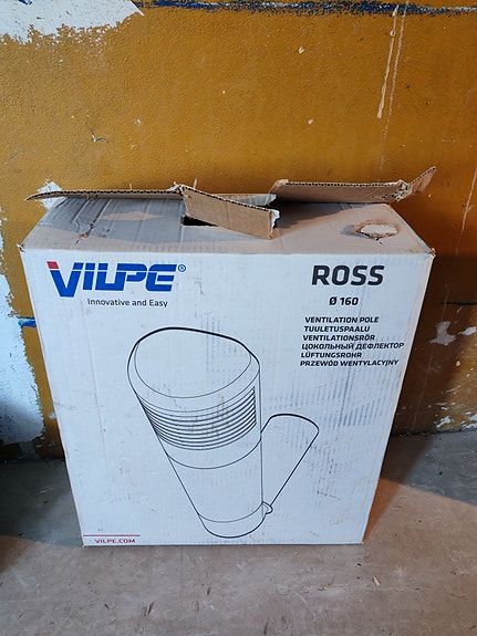 Tuuletuspaalu Vilpe Ross 160mm harmaa