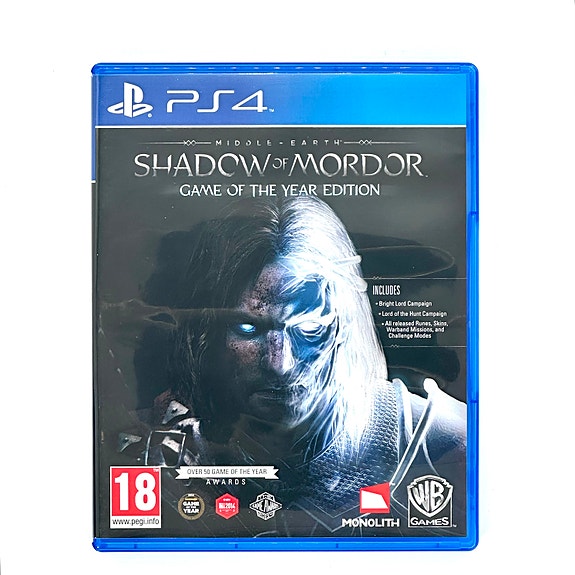 Middle-earth Shadow of Mordor Game of the Year Edition Ps4