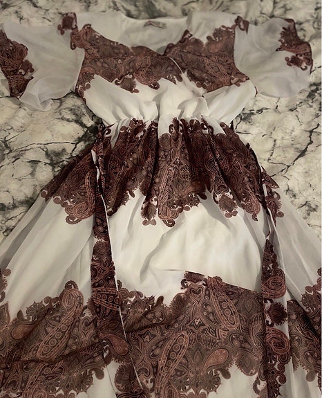 Massimo Dutti Muut mekot Valkoinen L Polyesteri