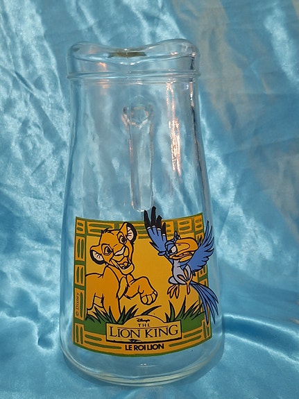 Myydään vintage Lion King Leijonakuningas lasikannu