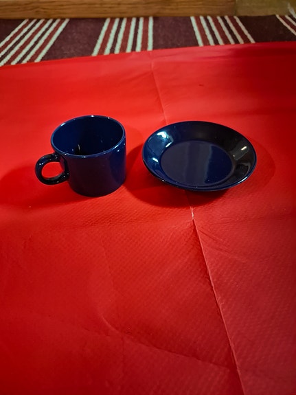 Iittala Teema kahvikuppi 0,22L ja lautanen