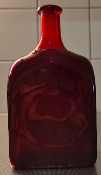 Riihimäen lasi koristepullo