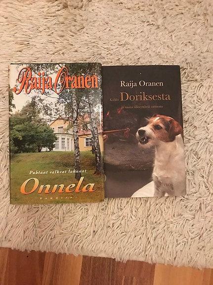 Oranen Raija 2 kirjaa: Onnela Puhtaat vakeat lakanat & Kaikki Doriksesta