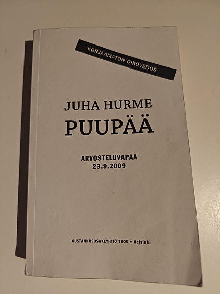 Juha Hurme Puupää