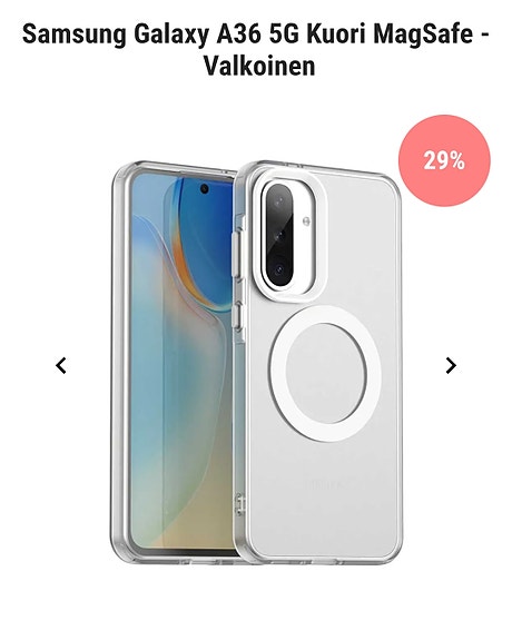 Puhelimen kuori, valkoinen
