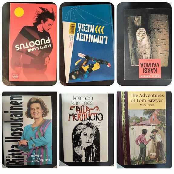 Erilaisia kirjoja, myös englanniksi 1 kirja